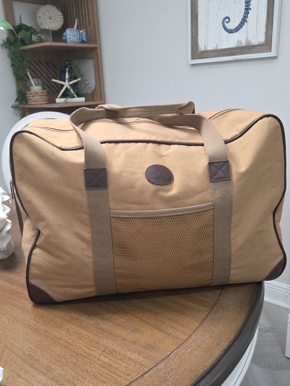 Vintage Ralph Lauren Safari Canvas Duffle Bag Weekender GWP